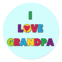 I Love Grandpa T-shirts and Gifts Sticker