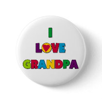 I Love Grandpa Tshirts and Gifts Pin