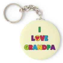 I Love Grandpa Tshirts and Gifts Key Chain