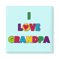 I Love Grandpa Tshirts and Gifts Magnets