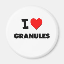 I Love Granules Fridge Magnets