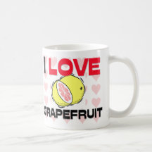 I Love Grapefruit Mugs