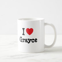 I love Grayce heart T-Shirt Coffee Mug