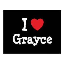 I love Grayce heart T-Shirt Postcard
