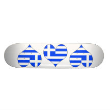 I Love Greece Skate Board Decks