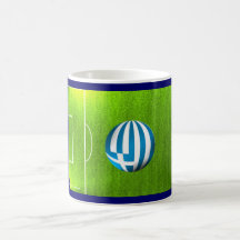 I Love Greek football soccer flag mug