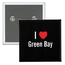 I love Green Bay Button