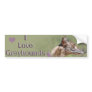 I Love Greyhounds Bumper Sticker