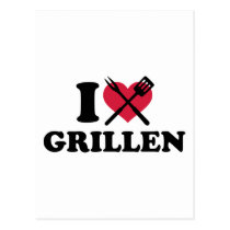 I love Grillen postcards