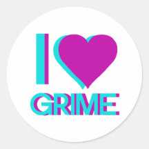 i love grime music sticker