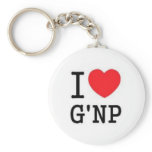 i love ground and pound key chains