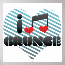 I Love Grunge Poster