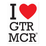 I love GTR MCR Post Cards
