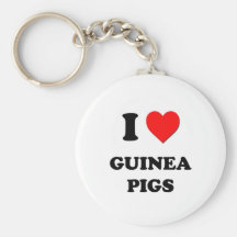 I Love Guinea Pigs Key Chain