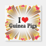 I Love Guinea Pigs Refrigerator Magnets