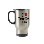 I love Guitar Players heart custom personalized mugs
