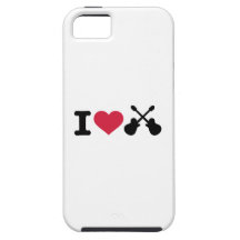 I love guitars iPhone 5 case