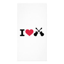 I love guitars photo card