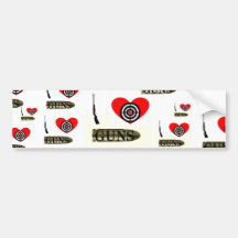 I love Guns Bumper Sticker