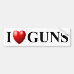 I Love Guns Bumper Stickers