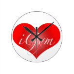 I Love Gym Wall Clock