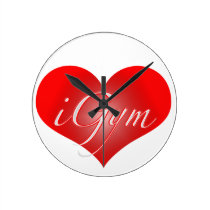 I Love Gym wall clocks