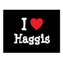I love Haggis heart T-Shirt Post Cards