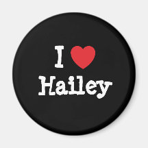 I love Hailey heart T-Shirt Refrigerator Magnets