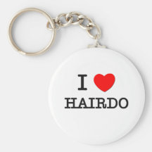 I Love Hairdo Keychains