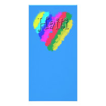 I Love Haiti, Children's Pastel Chalk Heart
