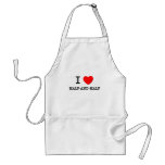 I Love Half-And-Half aprons