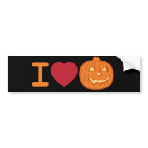 I love Halloween bumper stickers