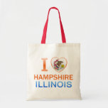 I Love Hampshire, IL Tote Bag