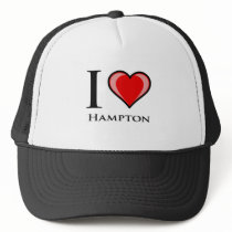 I Love Hampton Trucker Hat
