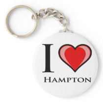 I Love Hampton Keychains