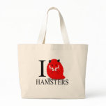 I Love Hamsters Tote Bags