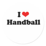 I Love Handball Tshirt stickers