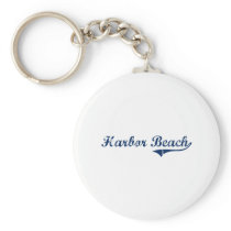 I Love Harbour Beach Michigan Keychain