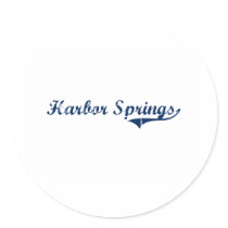 I Love Harbour Springs Michigan Round Sticker