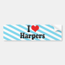 I Love Harpers Bumper Stickers
