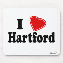 I Love Hartford Mouse Pad
