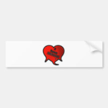 I LOVE HATERS GT BUMPER STICKERS