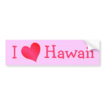I Love Hawaii bumper stickers