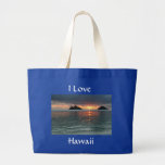 I Love Hawaii Hawaiian Sunrise Jumbo Tote Bag