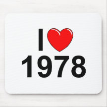 I Love (Heart) 1978 Mousepad