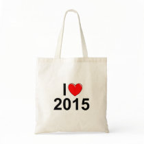 I Love (Heart) 2015 Canvas Bags