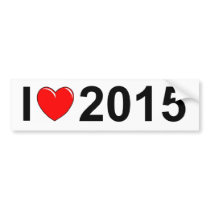 I Love (Heart) 2015 Bumper Sticker