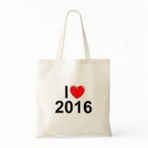 I Love (Heart) 2016 Canvas Bag