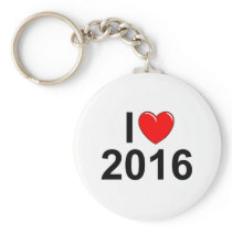 I Love (Heart) 2016 Keychain
