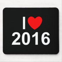 I Love (Heart) 2016 Mouse Pad